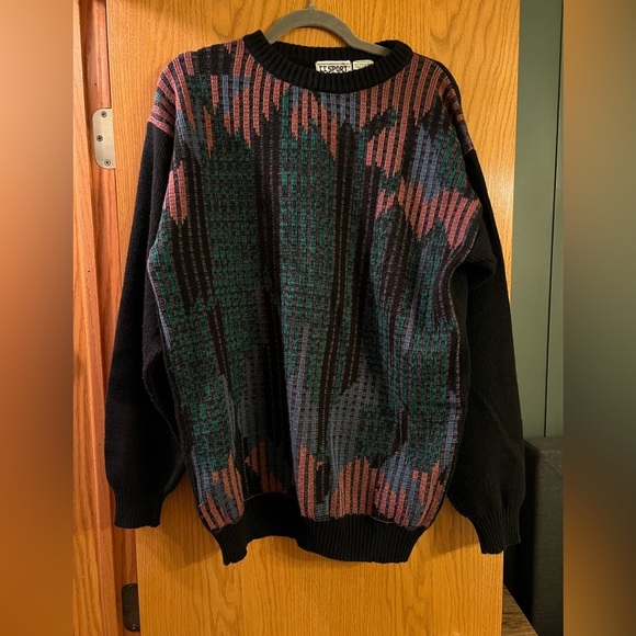 II Sports Men's Multicolor Sweater 80’s sweater large tall - Picture 1 of 9